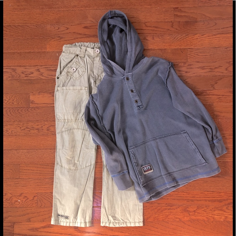 Naartje boys size 7 hoodie pants set